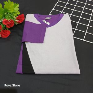 Baju senam wanita muslimah / atasan olahraga tunik kuning abu / Kaos olahraga guru