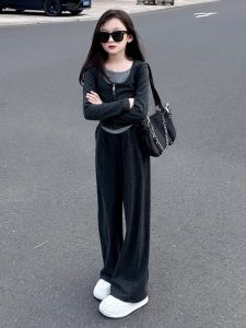 LIREGONGZHU | Fashionable Autumn New Two-piece Set Girls Knitwear