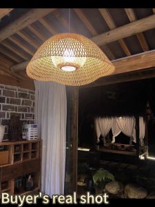 GNG-Lighting Bamboo Lantern Pendant Light: A Unique Dining Chandelier