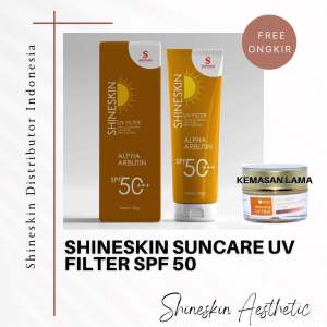 Shineskin Suncare UV Filter Untuk Kulit Flek Hitam Kering SPF 50 Gratis Ongkir