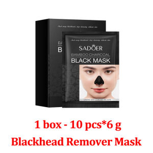 Bamboo Charcoal Nose Blackhead Remover Mask Deep Cleansing Shrink Pore Acne Treatment Mask Skin Care Nose Black Dots Pore Mask