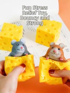 WOWEIAOKUANG | Cute Cheese Mouse Shaped Squeeze for Stress Relief Toy