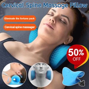 Cervical Spine Massage Pillow Traction Device PU Polyurethane Neck Massage Pillow For Tmj Pain Relief And Cervical Spine Alignment