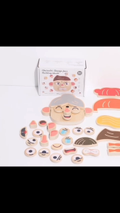 Character Change Face Building Blocks Ages 3+ Puzzle Educational Toy Gift For Kids by WISHLAND