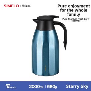 SIMELO | Insulated Titanium Thermos Large Capacity Portable
