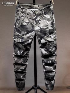 LIANSENNIAO | Warm Thermal Slim Fit Elastic Trousers With Pockets