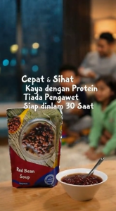 [Promotion] New Product Launching Instant Dessert| Red Bean Dessert Soup| Green Bean Dessert Soup| Fuchuk Barley Dessert Soup鲜炖甜品即食红豆糖水|绿豆糖水|腐竹薏米糖水营养早餐少糖