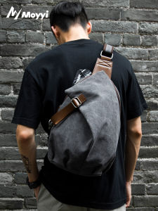 MOYYI | Túi Vải Canvas Phong Cách Retro Thông Dụng