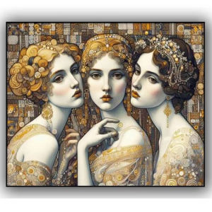 KAYOU | DIY Oil Painting Kit for Adults Klimt Woman Cat Tree of Life Artwork Paint by Numbers Canvas Wall Art Home Decor Gift