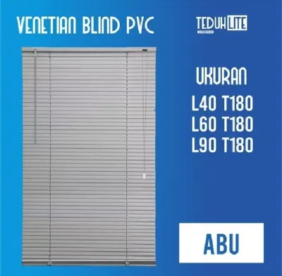 Tirai Jendela Tirai Gulung PVC 40X180 CM Venetian Blind