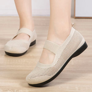 BUJINXUAN | Soft Bottom Summer Canvas Shoes for Mature Women
