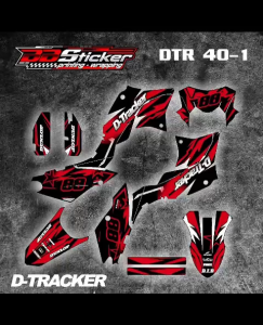 STICKER STRIPING KAWASAKI DTRACKER STICKER PREMIUM BISA HOLOGRAM DTR 40 RACING