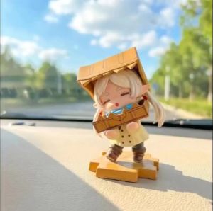 Bandai | In Stock Frieren Beyond JourneyS End In Carton Q Version Action Figure Cute Gk Model Desktop Decor Collectible Toy Fans Gift