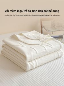 SIBAISE | Chăn Muslin Ba Lớp Thêu Nổi Bằng Cotton