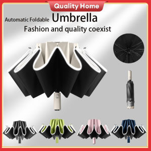 Foldable Automatic Umbrella Payung Lipat Reverse Anti Uv Umbrella Strong Anti-Wind Umbrella Stand Rain or Shine High Quality Umbrella可折叠自动反向防紫外线雨伞
