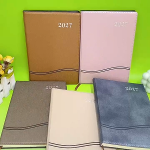 New 2027 Planner Leather Card Board Calendar Weekly Diary Schedule Notebook Planner