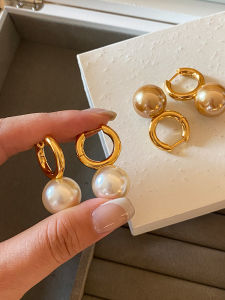 CAFFTI | Face Slenderizing Exaggerated Large Pearl Earrings