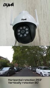 DUMA WIRELESS IP CAMERA CCTV IP66 OUTDOOR INDOOR PAN TILT NIGHT VISION 2 WAY AUDIO HOME SECURITY
