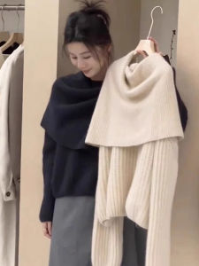 French Lazy Style Loose Sweater Womens Autumn Clothing Outerwear Sweater Fancy Socialite Is Very Beautiful to Wear Tops