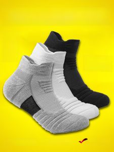 Elite Mens Basketball Socks Mid-Calf Short Thick Running Sports Socks Breathable Anti-Slip Towel Bottom Autumn Winter