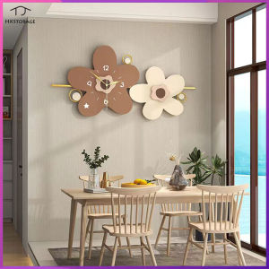 HKStorage แฟชั่นน้ำหนักเบาห้องนั่งเล่นนาฬิกาติดผนังแบบเรียบที่ทันสมัยนาฬิกาแขวนผนังตกแต่งร้านอาหารหรูความคิดสร้างสรรค์ส่วนบุคคล