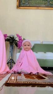 Mukena Anak Perempuan Usia 1-5 Tahun free Pouch Mukena