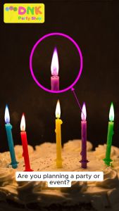 5 pcs Colored Flames Candle Wedding Happy Birthday Party Cake Decor Topper Rainbow Dessert Fun DIY Pieces