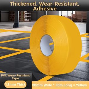 Mileqi | Durable Warning Tape for Cement Floors High Adhesive Strength and Resistant to Forklift Traffic