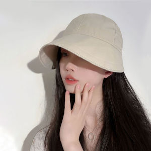 Womens Summer UV Protection Hat Empty Top Fishing Cap Wide Brim Sunshade Casual Style Travel Suitable High Ponytail Version