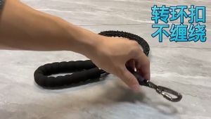 สายจูงสุนัขสลิปตะกั่วปรับได้ป้องกันการสำลักพร้อมด้ามจับนุ่มสายจูงสุนัข หนักเชือกจูงสำหรับสูงและคลาส สมบูรณ์สำหรับการใช้งานและผลลัพธ์