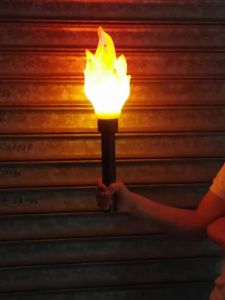 Digital Artificial Torch Stage Show Open Mode Sports Meeting Performance Torch Fire Lift Artificial Digital Handheld Torch