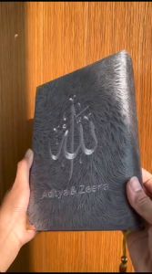 (Bisa costum nama) AL-QURAN A5 Land Jay Silver (Bordir). Free Tasbih Mutiara Premium