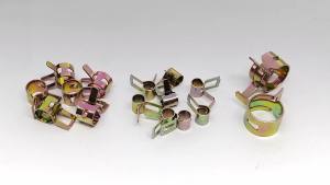 Fielect 50pcs 1/2" / 13mm Spring Band Type Action Hose Clamp Low Pressure Air Clip Clamp Fasteners Assortment Kit for Plumbing Automotive and Mechanical