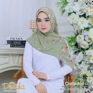 desvika 644 jilbab instan Segitiga Cerutybabydoll motif premium bolak balik