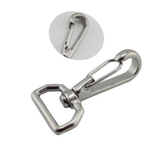 Square Eye Swivel Snap Hook 316 Stainless Steel Quick Straping Hook for Lobster Clasps Hiking Camping Carabiner Pet Chain