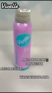 Vivelle Body Spray deodorant parfum dengan anti bakteri wangi tahan lama dan anti bau ketiak 150ml