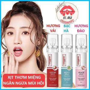 [CHỈ CẦN 3 GIÂY] Xịt Thơm Miệng Hương Bạc Hà Quả Vải Đào Tươi Nanjing Tongrentang Chai 20ml Làm Sạch Răng Miệng Trong Vòng 3 Giây Hơi Thở Thơm Mát Ngăn Ngừa Hôi Miệng Bảo Vệ Răng Nướu