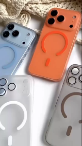 เคสสำหรับ iphone 17 17Pro 17Promax เคสใส กันกระแทก ปกป้องเลนส์กล้อง มีวงแหวนแม่เหล็ก