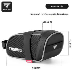 TOSUOD | TOSUOD Túi Yên Xe Đạp Chống Nước Phản Quang Dung Tích Lớn Đi Xe Đạp Túi Bảo Quản Ghế Sau Xe Đạp Phụ Kiện