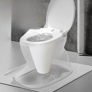 Portable Indoor Seniors Toilet Seat Cushion Pregnant Women Squatting Urinal Modified to Sitting Bathroom Adult Toilet Chair