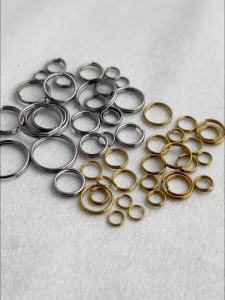 100pcs Key Holder Open Jump Rings Split Rings Double Loops Circle 4-10mm Keychain Ring Connectors for Jewelry Making Wholesale