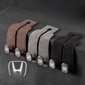 Honda Car Leather Hook for Odyssey Storage Organizer Alloy Material Seat Mounted Phone Holder Function Suitable for All Cars