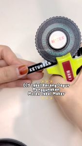 Label Maker Multicolor Embossing Manual Label Maker Dymo 3D 9mm Tape Writer MoTEX Label Printer Mesin Sticker Nama DIY Print Machine
