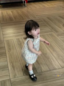 French Style Sweet Princess Dress for Girls Autumn Butterfly Knot Chic Baby Girl Dress Casual A-Line Midi Skirt for Kids