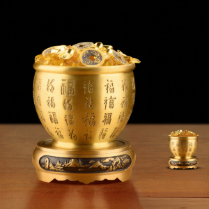 YICHENGXUAN | Prosperity Symbolic Brass Wealth Vase