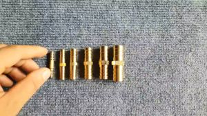 Nối Thẳng Hai Đầu Đuôi Chuột Gài Ống Mềm Bằng Đồng Thau Cắm Lòng Trong Bằng Đuôi Chuột Dùng Cho Ống Mềm PU 6mm 8mm 10mm 12mm 14mm 16mm