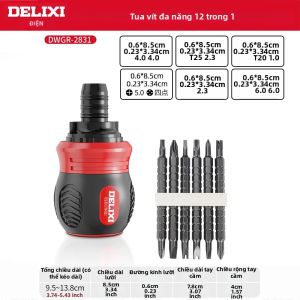 Bộ Tua Vít 13 Món Ratchet Đa Năng Chữ Thập & Đeo Chéo Nối Dài Mini Hộ Gia Đình Dụng Cụ Thủ Công Thép Carbon Cao Cấp