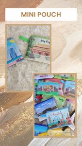 Dompet Mini Pouch Seri Landmark (JUAL PER 5PCS) Berbagai Negara Dompet Souvenir Suvenir Oleh Oleh