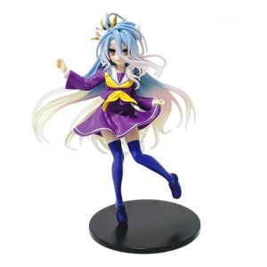Bandai | 18cm Taito Coreful Figure No Gamed No Life Shiro Cat Ear School Uniform Ver PVC Anime Figure Collectible Model Doll Gifts Hot