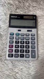เครื่องคิดเลข หน้าจอใหญ่ คำนวนได้ 12 หลัก OSALO OS-20TV มีปุ่มคำนวนภาษี